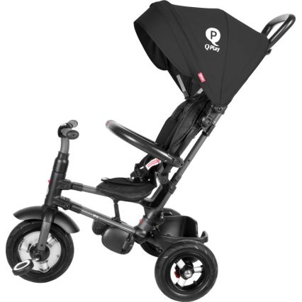 QPlay - Trehjulet cykel 3-i-1 RITO AIR sort