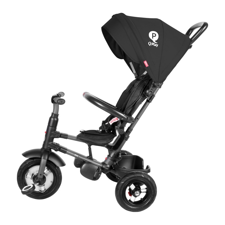 QPlay - Trehjulet cykel 3-i-1 RITO AIR sort