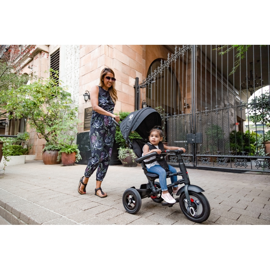 QPlay - Trehjulet cykel 3-i-1 RITO AIR sort