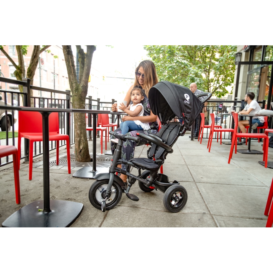 QPlay - Trehjulet cykel 3-i-1 RITO AIR sort