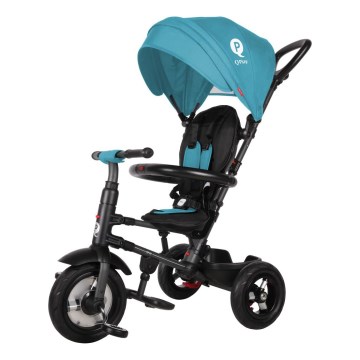 QPlay - Trehjulet cykel 3-i-1 RITO AIR turkis