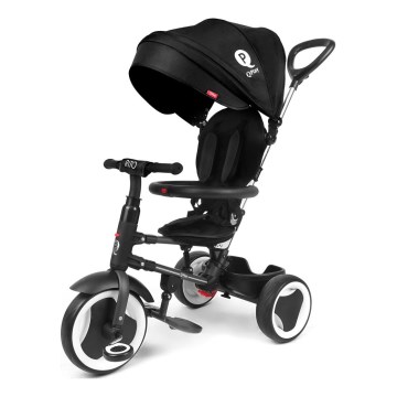 QPlay - Trehjulet cykel 3-i-1 RITO EVA sort