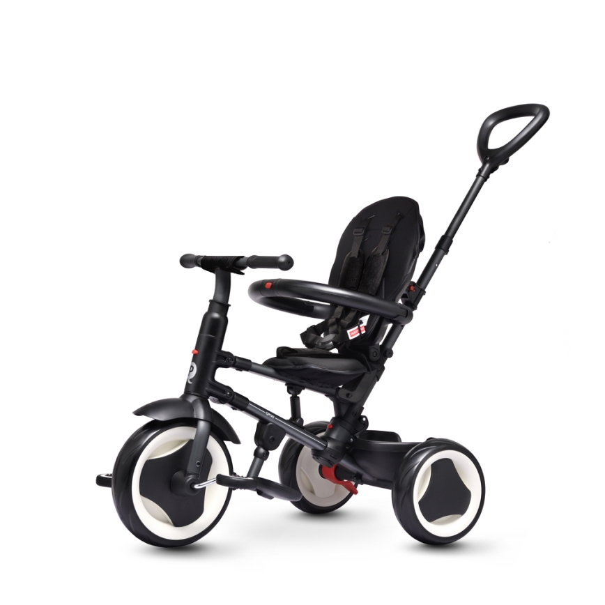 QPlay - Trehjulet cykel 3-i-1 RITO EVA sort