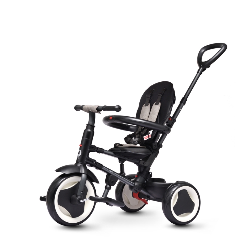 QPlay - Trehjulet cykel 3-i-1 RITO EVO grå
