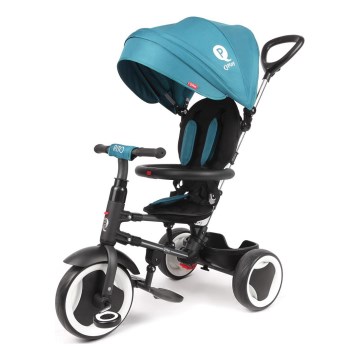 QPlay - Trehjulet cykel 3-i-1 RITO EVO turkis