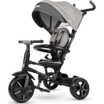 QPlay - Trehjulet cykel 3-i-1 RITO STAR lysegrå