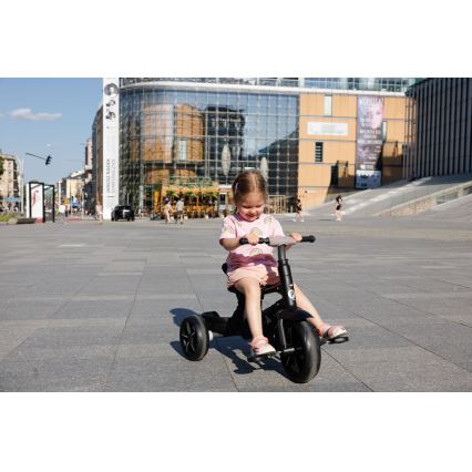 QPlay - Trehjulet cykel 3-i-1 RITO STAR lysegrå