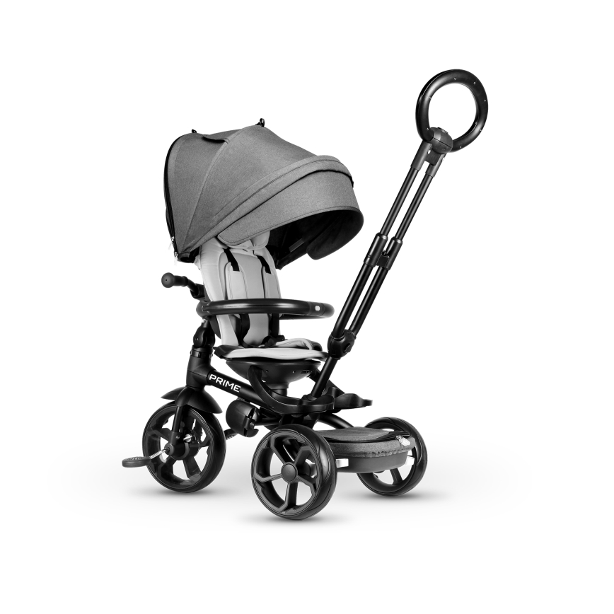 QPlay - Trehjulet cykel 6-i-1 PRIME grå
