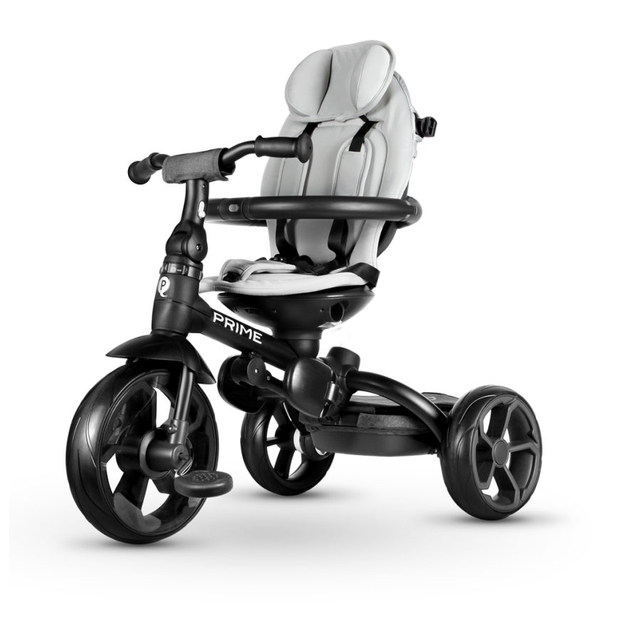 QPlay - Trehjulet cykel 6-i-1 PRIME grå