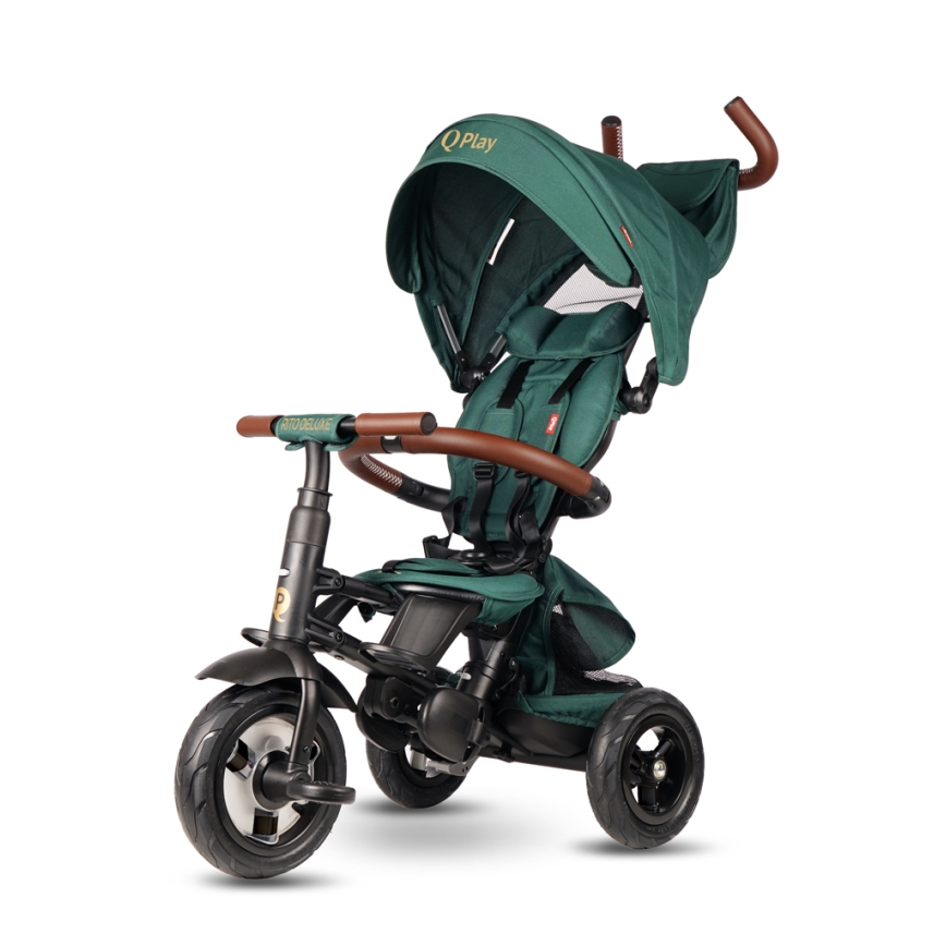 QPlay - Trehjulet cykel RITO DELUXE (Limited special edition) grøn