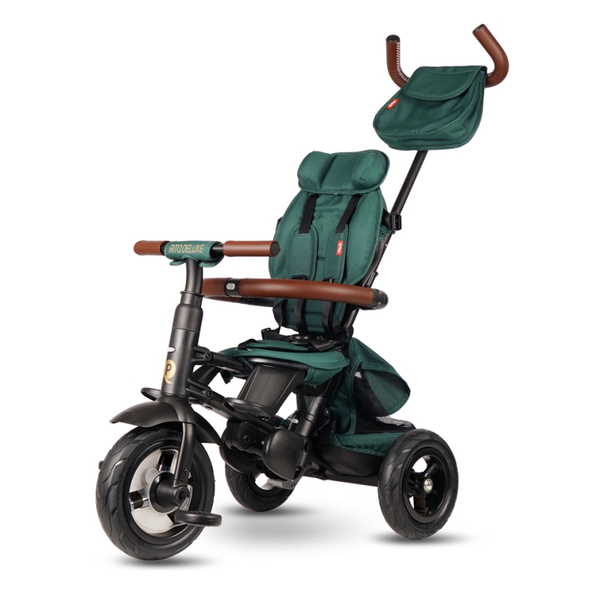QPlay - Trehjulet cykel RITO DELUXE (Limited special edition) grøn