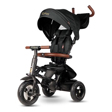QPlay - Trehjulet cykel RITO DELUXE (Limited special edition) sort