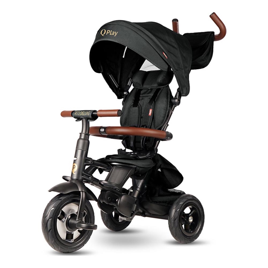 QPlay - Trehjulet cykel RITO DELUXE (Limited special edition) sort