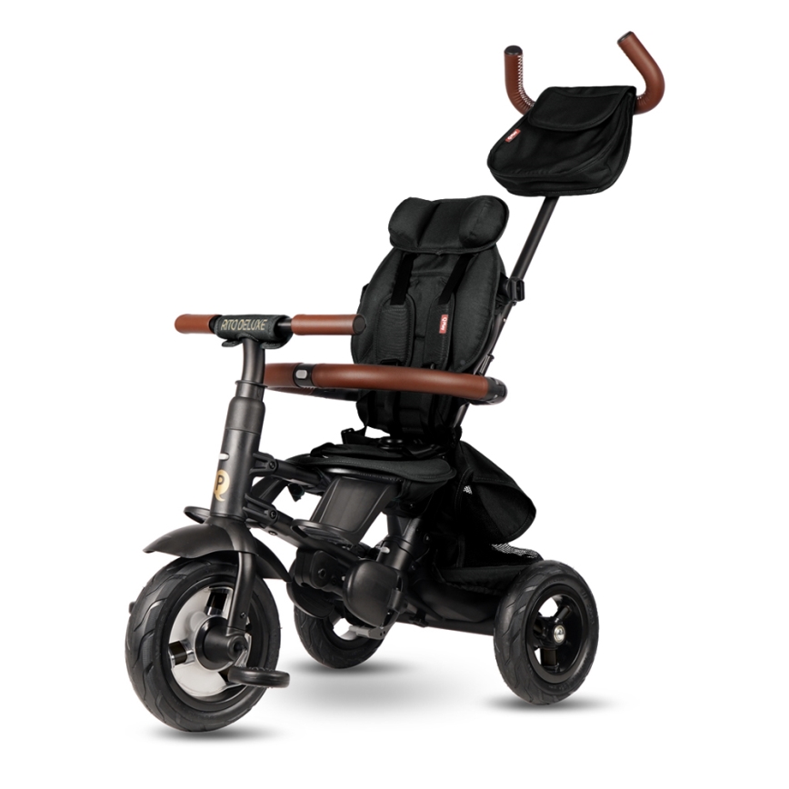 QPlay - Trehjulet cykel RITO DELUXE (Limited special edition) sort