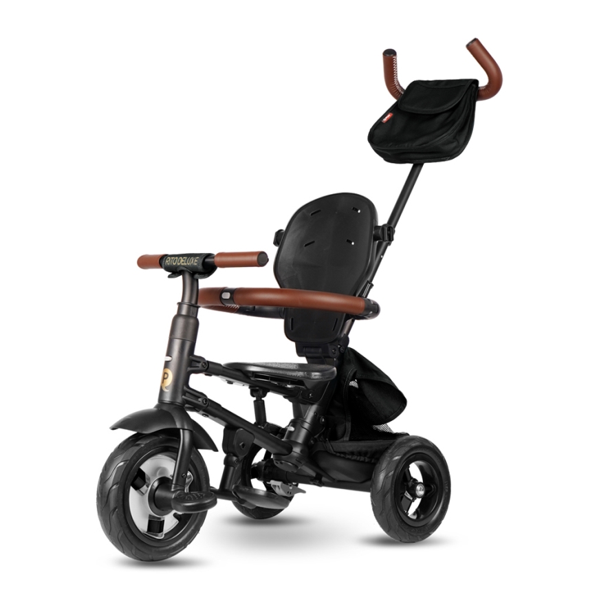 QPlay - Trehjulet cykel RITO DELUXE (Limited special edition) sort
