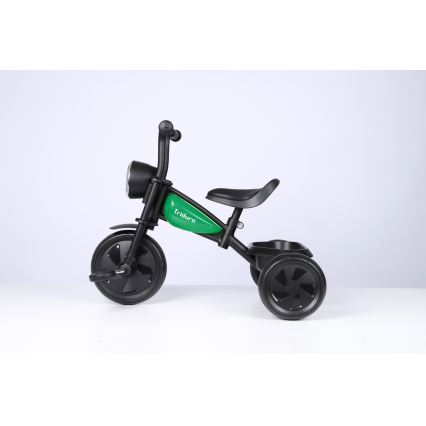 QPlay - Trehjulet cykel TRIDURO sort/grøn