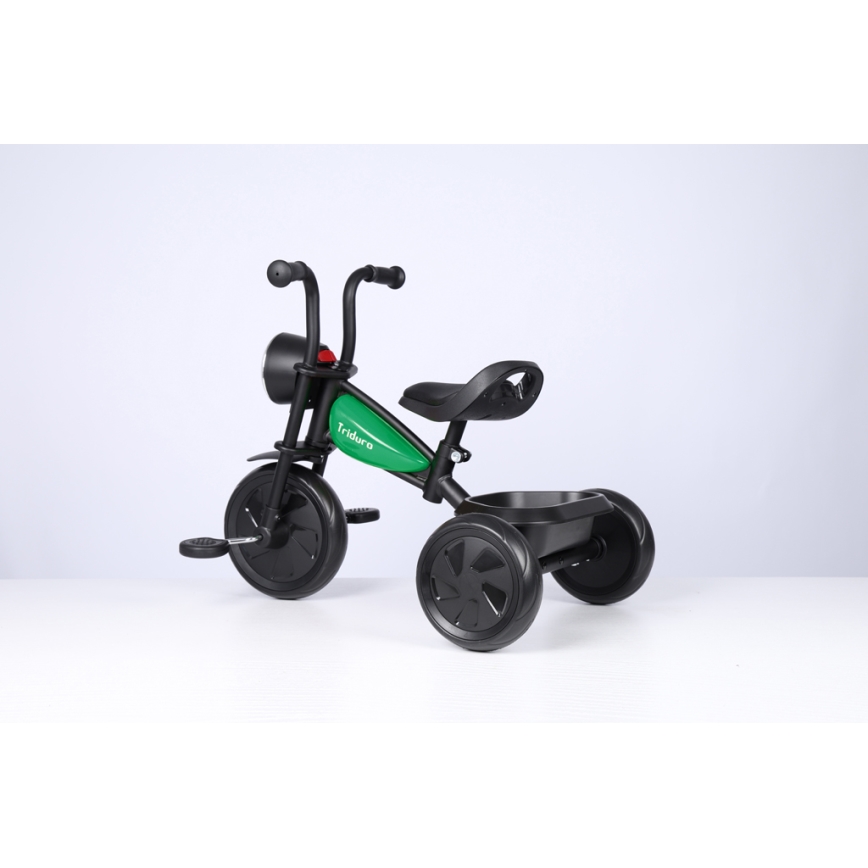 QPlay - Trehjulet cykel TRIDURO sort/grøn
