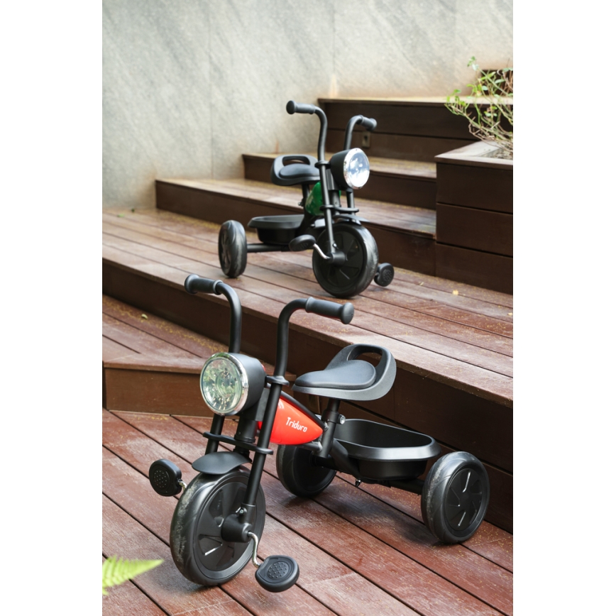 QPlay - Trehjulet cykel TRIDURO sort