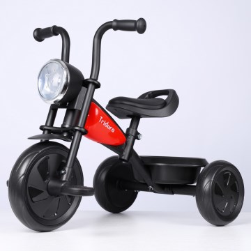 QPlay - Trehjulet cykel TRIDURO sort/rød