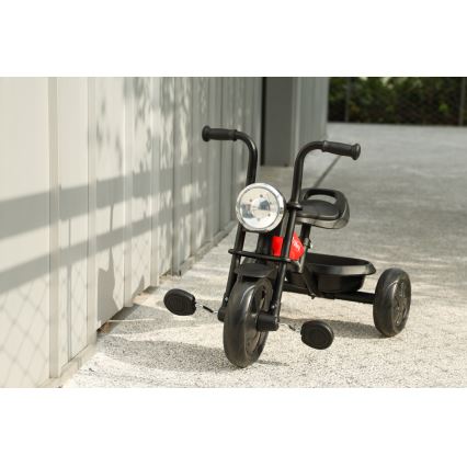 QPlay - Trehjulet cykel TRIDURO sort/rød