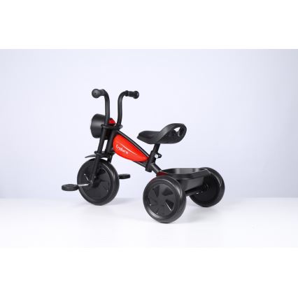QPlay - Trehjulet cykel TRIDURO sort/rød