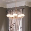 Quintiesse - LED-badeværelseslysekrone på stang PIM 5xG9/3W/230V Ø 71,1 cm IP44 guld