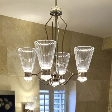 Quintiesse - LED badeværelsespendel på stang KAYVA LED/24W/230V IP44 højglans krom