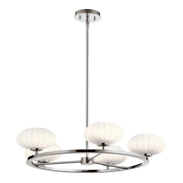 Quintiesse - LED stangmonteret badeværelsesloftlampe PIM 5xG9/3W/230V Ø 71,1 cm IP44 blank krom