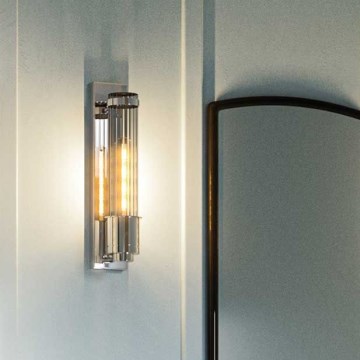 Quintiesse - LED væglampe til badeværelse WELLINGTON 1xE27/7W/230V IP44 blank krom