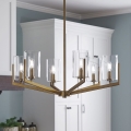 Quintiesse - Lysekrone på stang NYE 6xE14/40W/230V Ø 71,1 cm guld