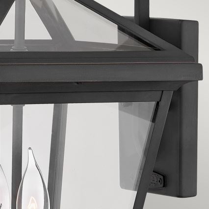 Quintiesse - Udendørs væglampe ALFORD M 2xE14/40W/230V IP44 sort