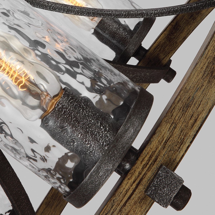 Quintiesse - Kædeophængt lysekrone ANGELO 5xE27/60W/230V, egfarvet