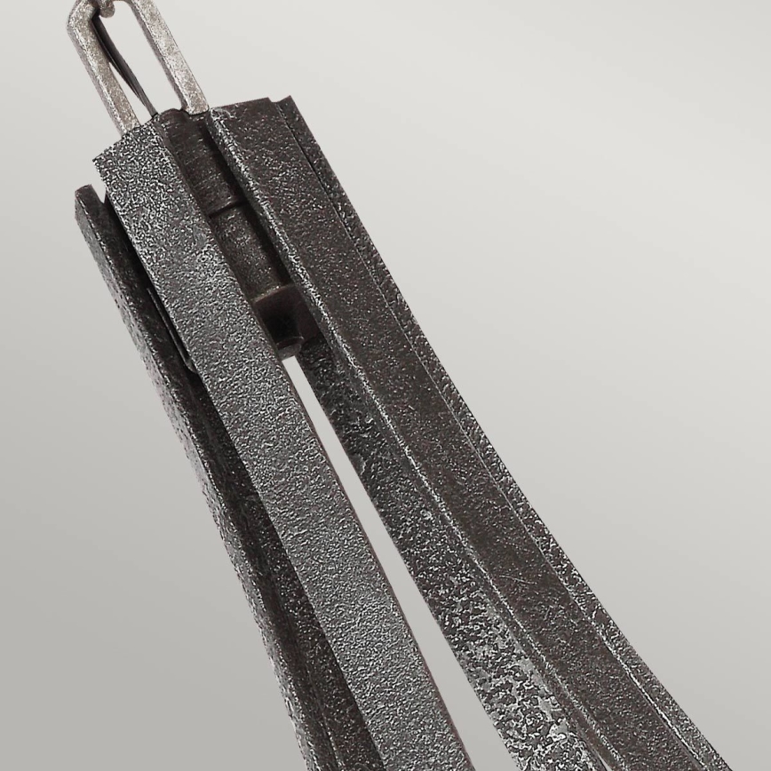 Quintiesse - Kædeophængt lysekrone ANGELO 6xE27/60W/230V i egetræslook