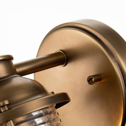 Quintiesse - Udendørs væglampe ASHLAND BAY 1xE27/60W/230V IP44 i bronze