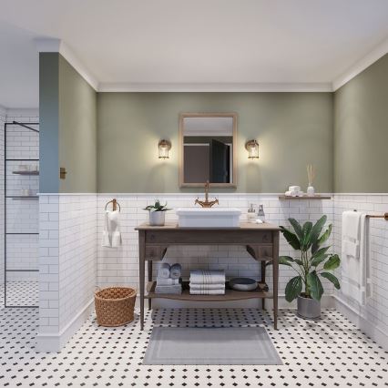 Quintiesse - Udendørs væglampe ASHLAND BAY 1xE27/60W/230V IP44 i bronze