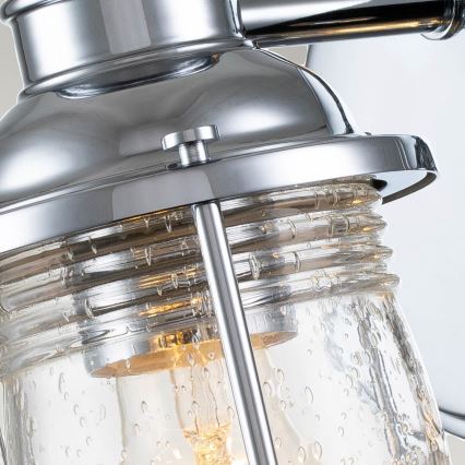 Quintiesse - Udendørs væglampe ASHLAND BAY 1xE27/60W/230V IP44 blank krom