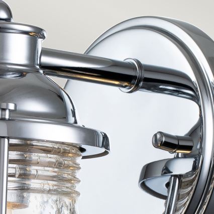 Quintiesse - Udendørs væglampe ASHLAND BAY 1xE27/60W/230V IP44 blank krom