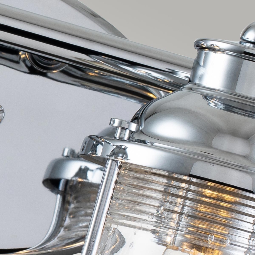 Quintiesse - Udendørs væglampe ASHLAND BAY 2xE27/60W/230V IP44 blank krom