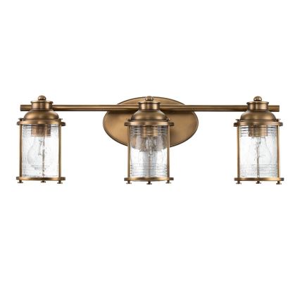 Quintiesse - Udendørs væglampe ASHLAND BAY 3xE27/60W/230V IP44 bronzefarvet