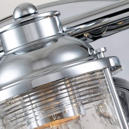 Quintiesse - Udendørs væglampe ASHLAND BAY 3xE27/60W/230V IP44 poleret krom