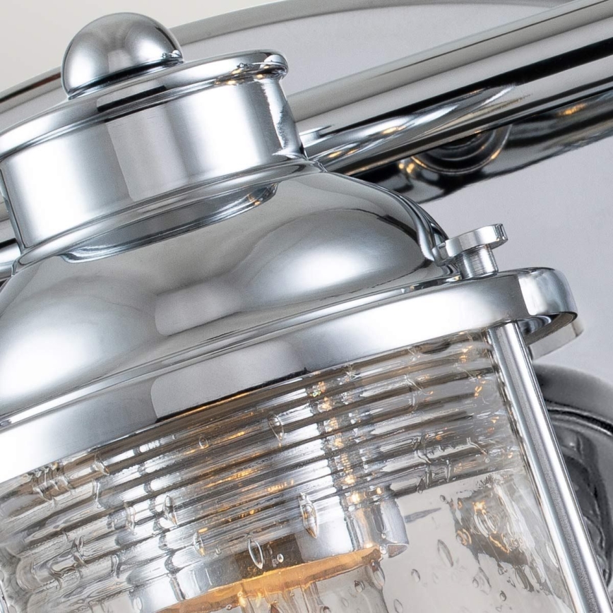 Quintiesse - Udendørs væglampe ASHLAND BAY 3xE27/60W/230V IP44 poleret krom