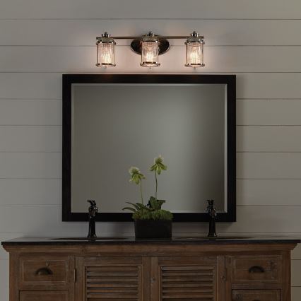 Quintiesse - Udendørs væglampe ASHLAND BAY 3xE27/60W/230V IP44 poleret krom