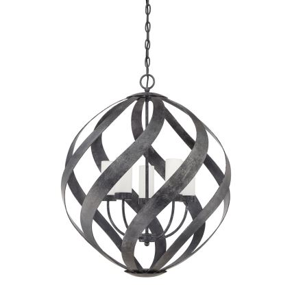 Quintiesse - Udendørs lysekrone på kæde BLACKSMITH 5xE14/40W/230V pr. 66,4 cm IP44 sort