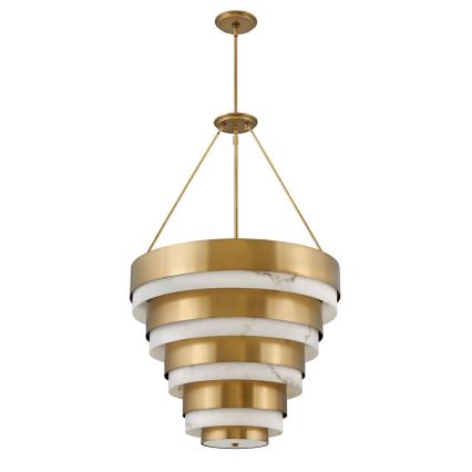 Quintiesse - Lysekrone på stang ECHELON 8xE14/40W/230V guld