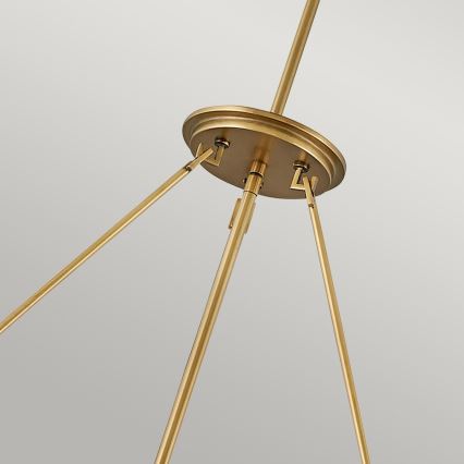 Quintiesse - Lysekrone på stang ECHELON 8xE14/40W/230V guld