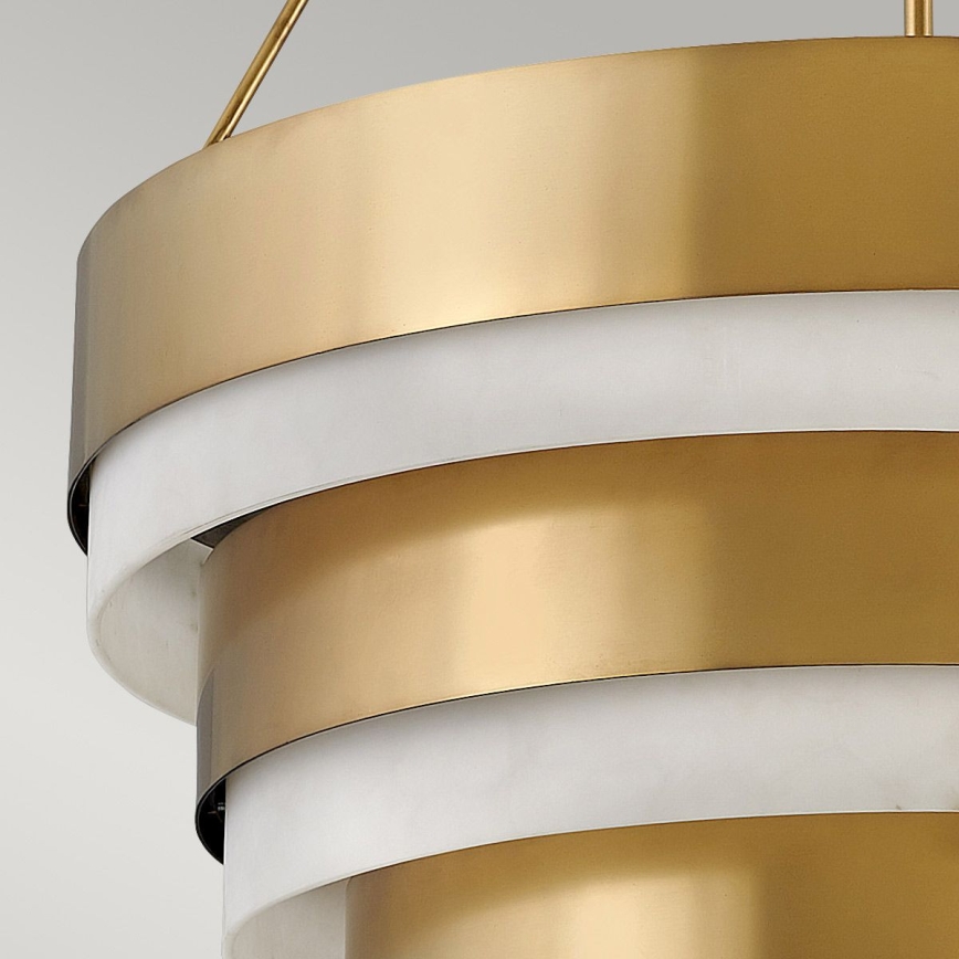 Quintiesse - Lysekrone på stang ECHELON 8xE14/40W/230V guld