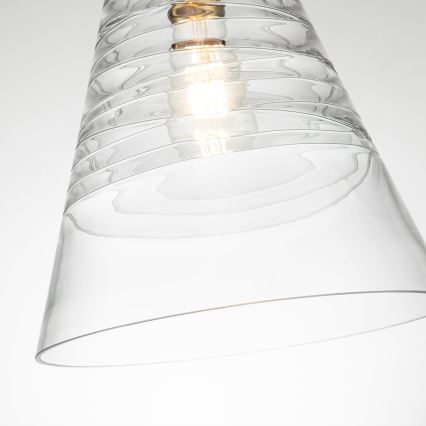 Quintiesse - Kædeophængt lysekrone ELMORE 1xE27/60W/230V guldfarvet