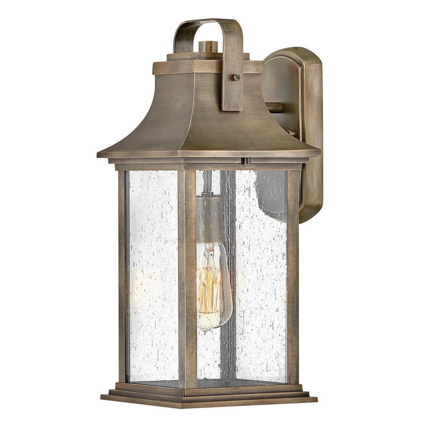 Quintiesse - Udendørs væglampe GRANT M 1xE27/60W/230V IP44 bronzefarvet