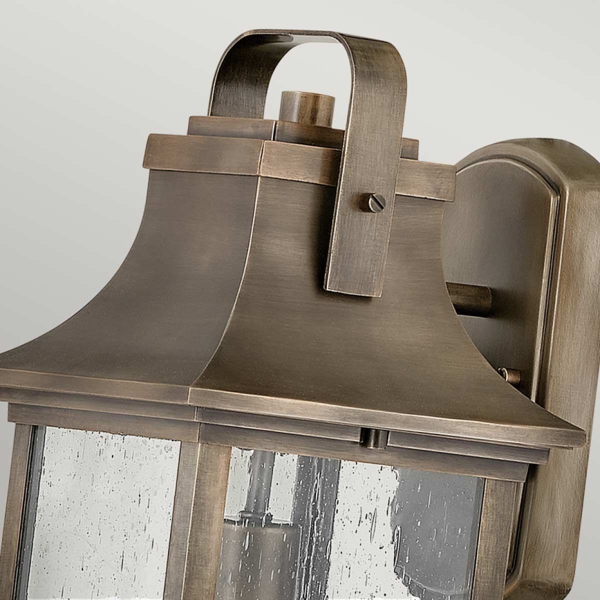 Quintiesse - Udendørs væglampe GRANT M 1xE27/60W/230V IP44 bronzefarvet