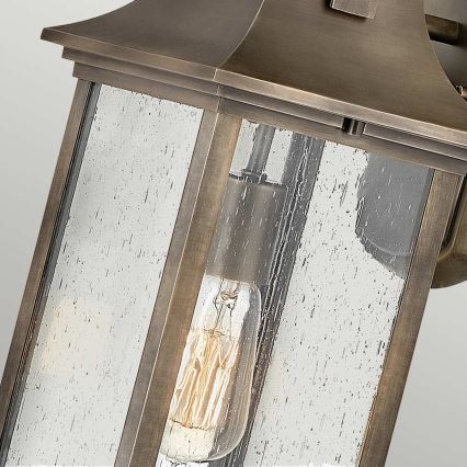 Quintiesse - Udendørs væglampe GRANT M 1xE27/60W/230V IP44 bronzefarvet